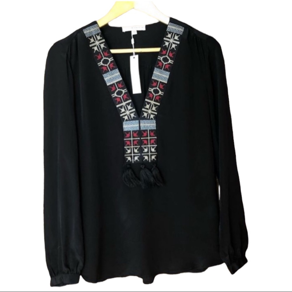 NWT Lavender Brown blouse
